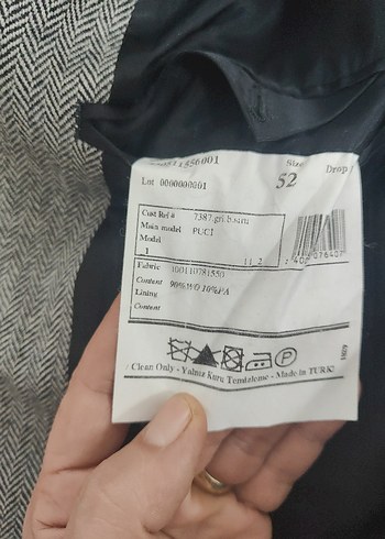 Gri Erkek Uzun Yün Kaban - Görsel 6