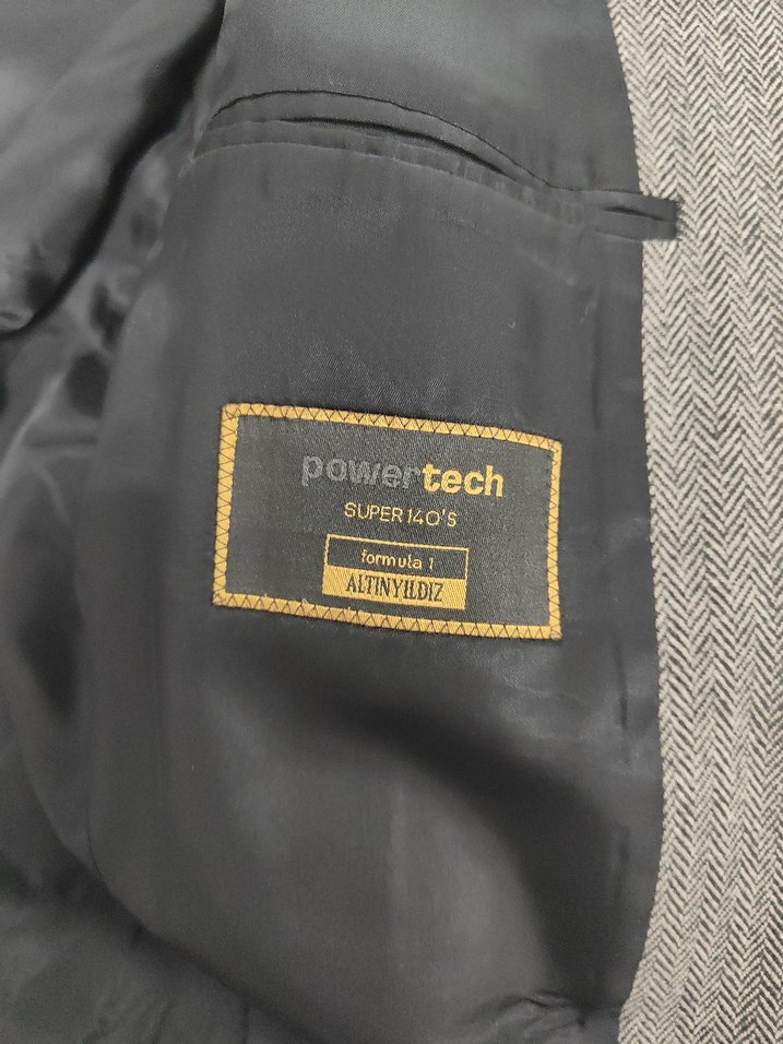 Gri Erkek Uzun Yün Kaban - Görsel 4