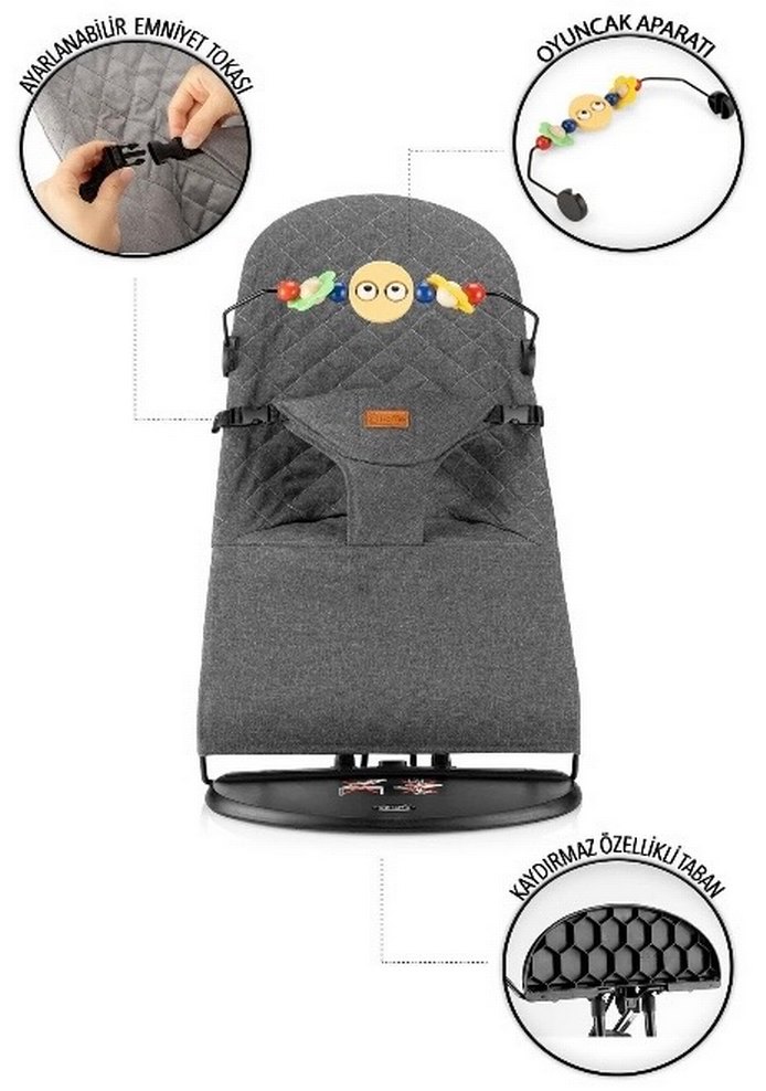 Siyah Bebek Sling Oturak - Görsel 2