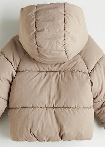 Kahverengi Erkek Çocuk Şişme Mont - Görsel 5