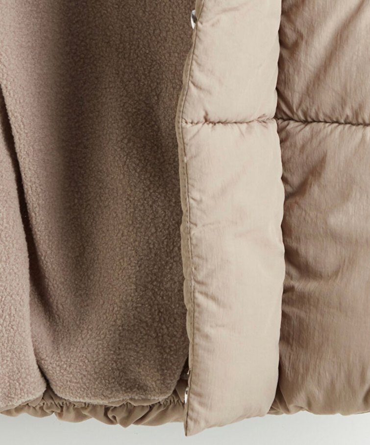 Kahverengi Erkek Çocuk Şişme Mont - Görsel 4