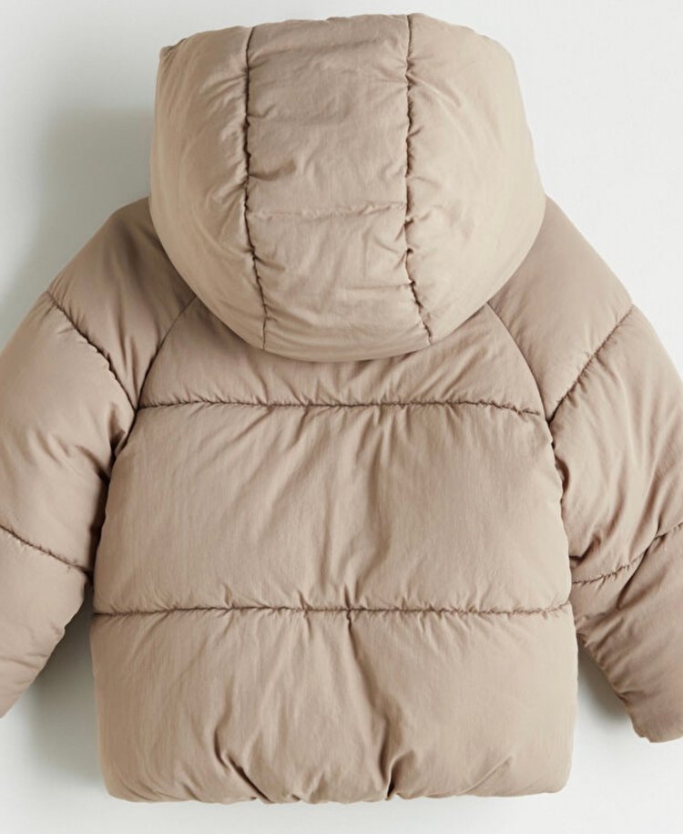 Kahverengi Erkek Çocuk Şişme Mont - Görsel 5