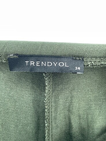 34 Beden haki Renk Trendyol & Milla Kumaş Pantolon %70 İndirimli.