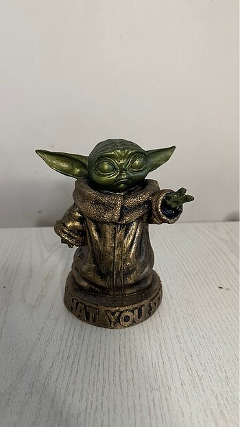 Dekoratif Baby Yoda Heykel