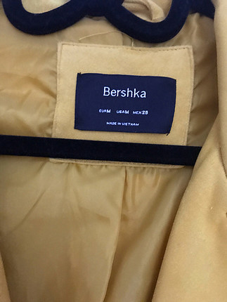 s Beden Bershka hardal nubuk ceket