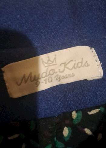 Lacivert düğmeli kız çocuk kaban - Görsel 4