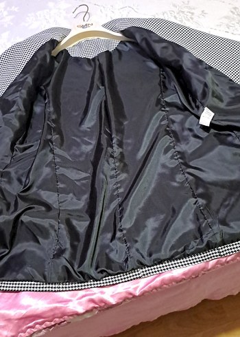 Düğmeli kadın blazar ceket - Görsel 6