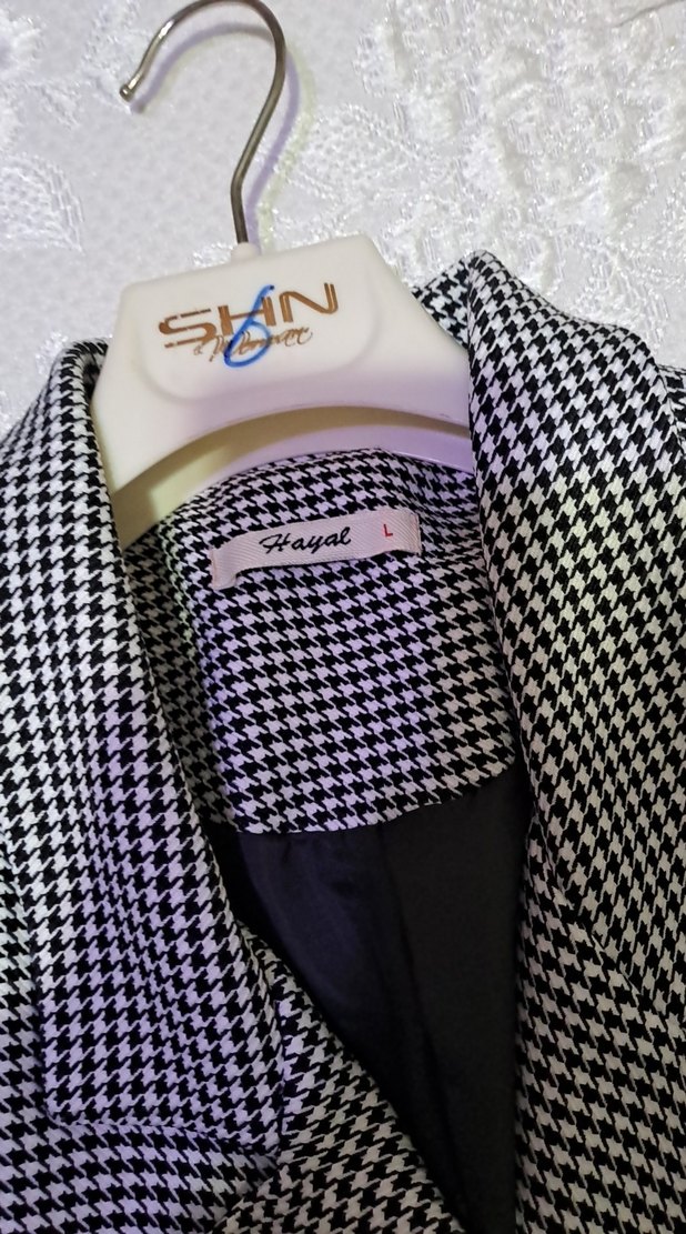 Düğmeli kadın blazar ceket - Görsel 2