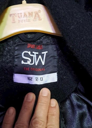 Düğmeli Gri Midi Yün  kız çocuk Kabanı - Görsel 3