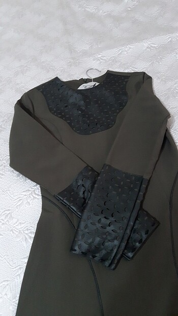 Uzun tesettür elbise 36 beden sorunsuz temiz - Görsel 5