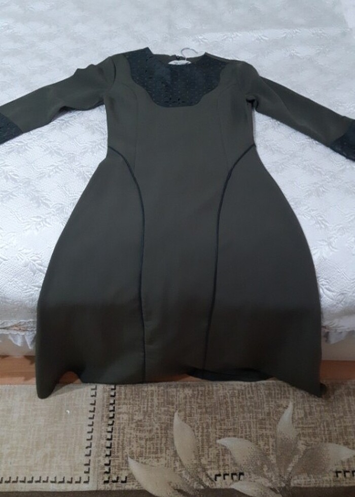 Uzun tesettür elbise 36 beden sorunsuz temiz - Görsel 2