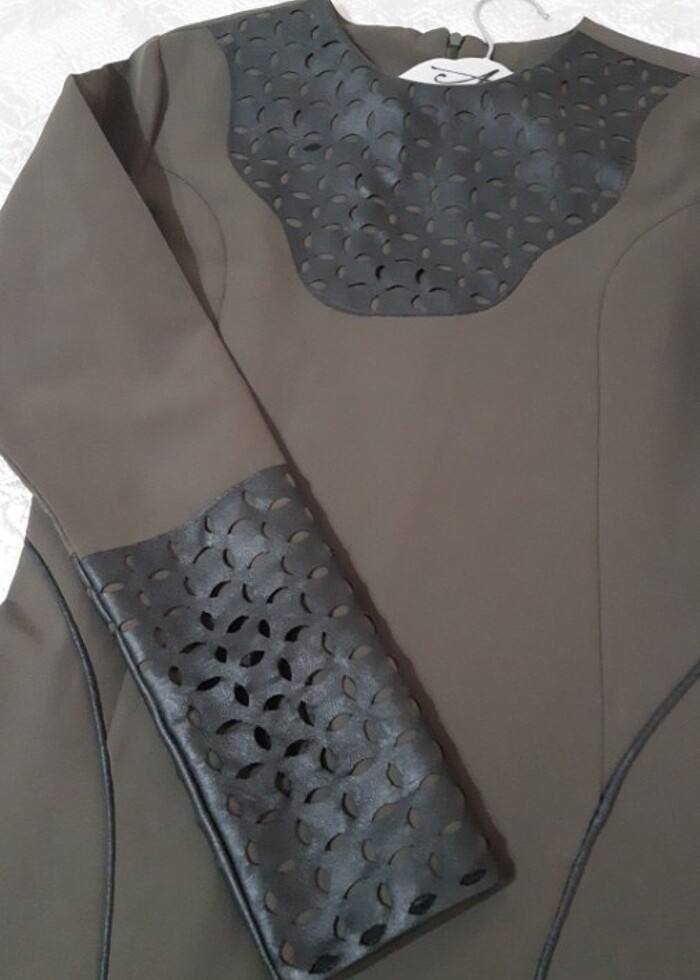 Uzun tesettür elbise 36 beden sorunsuz temiz - Görsel 4