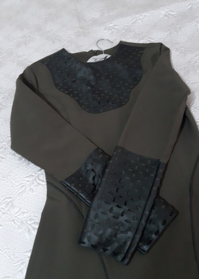 Uzun tesettür elbise 36 beden sorunsuz temiz - Görsel 5