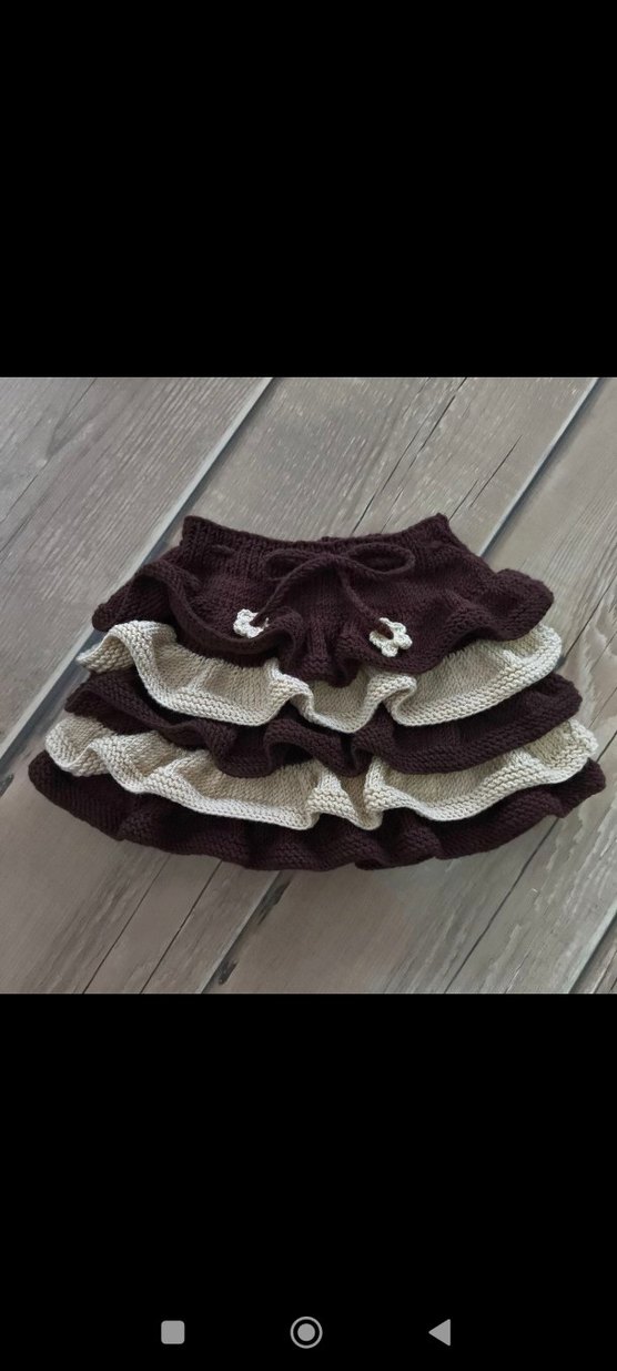 Kız Çocuk Bohem Örgü Bolero ve Etek Takımı - Görsel 3