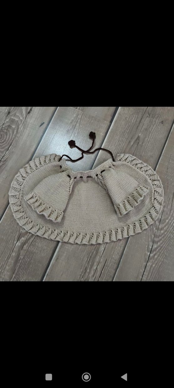 Kız Çocuk Bohem Örgü Bolero ve Etek Takımı - Görsel 5