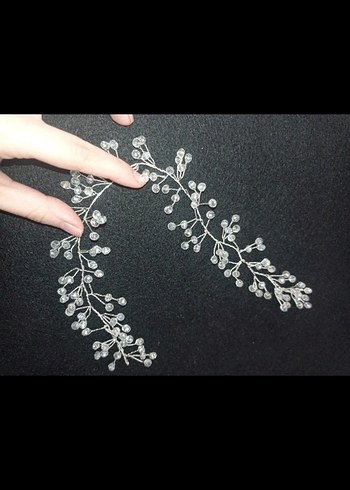 Beden beyaz Renk Sıfır - Boncuklu Beyaz Gelin Aksesuarı