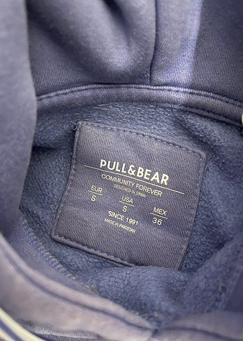 Mor pullandbear Salaş Kadın Sweatshirt - Görsel 4