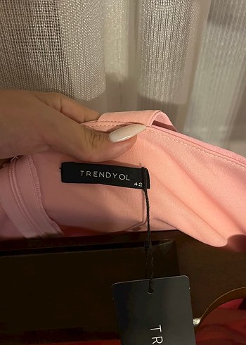 Trendyol & Milla Pembe Pliseli Mini Elbise