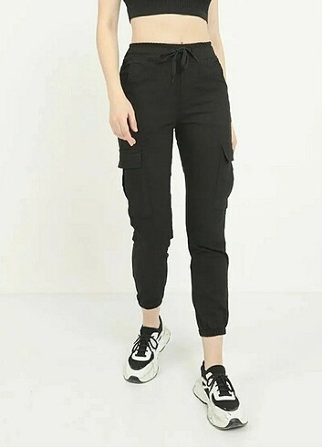 46 Beden Kargo cep unisex pantolon