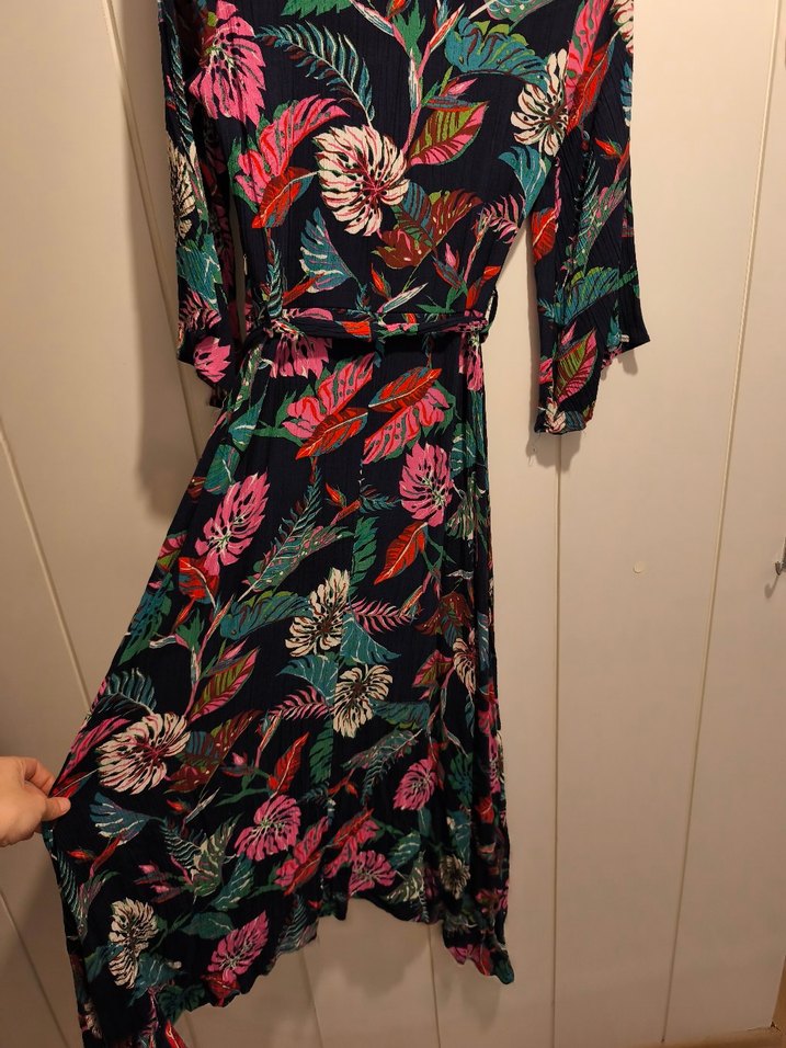 Çiçek Desenli Uzun Bohem Elbise - Görsel 3