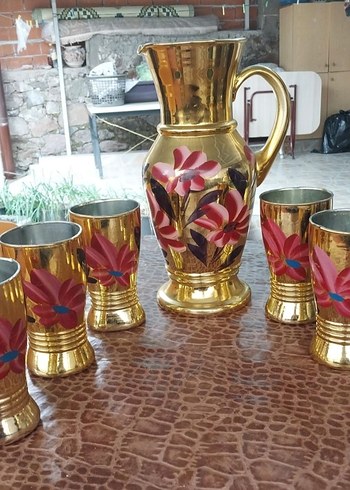 pop art vintaga şerbet takımı - Görsel 3