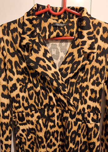 Leopar Desenli elbise - Görsel 2