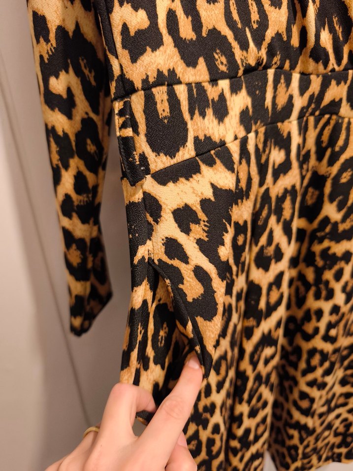 Leopar Desenli elbise - Görsel 3