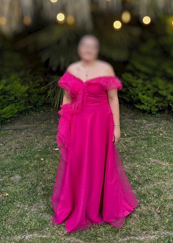Pembe Uzun söz nişan elbisesi