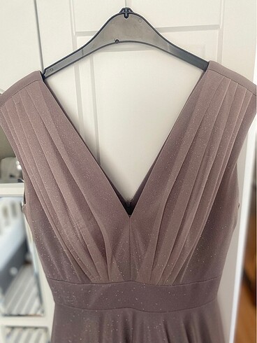 Doridorca lila simli prenses abiye elbise - Görsel 2