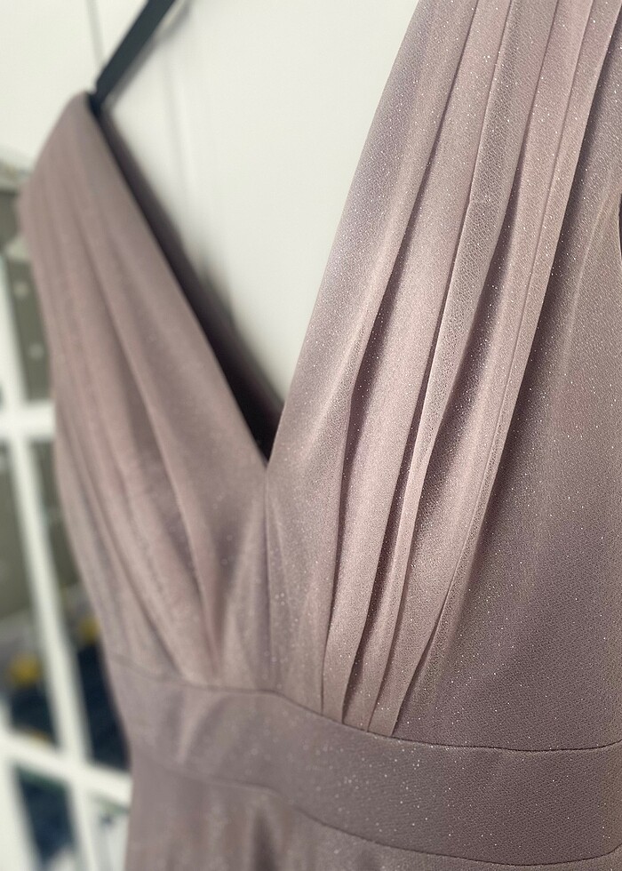 Doridorca lila simli prenses abiye elbise - Görsel 3