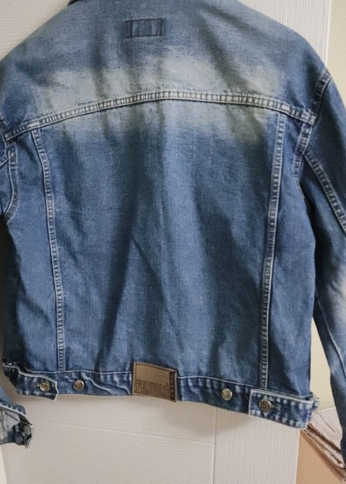 Kadın Jean ceket - Görsel 2