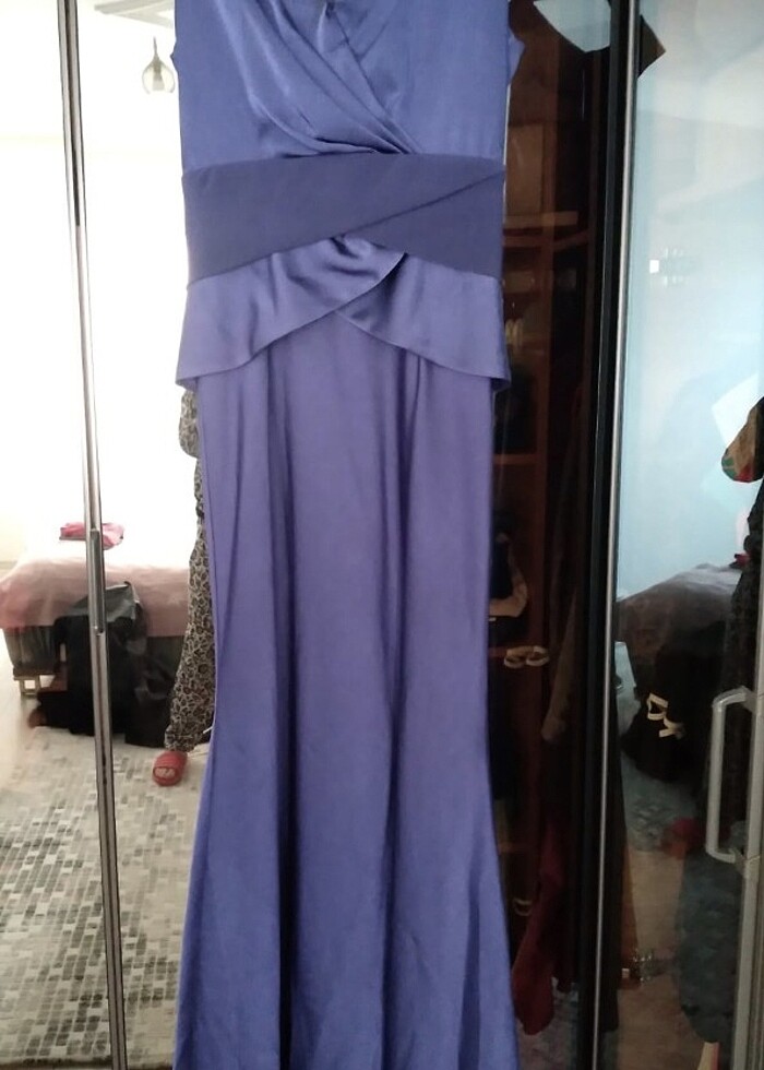 lacivert abiye - Görsel 2