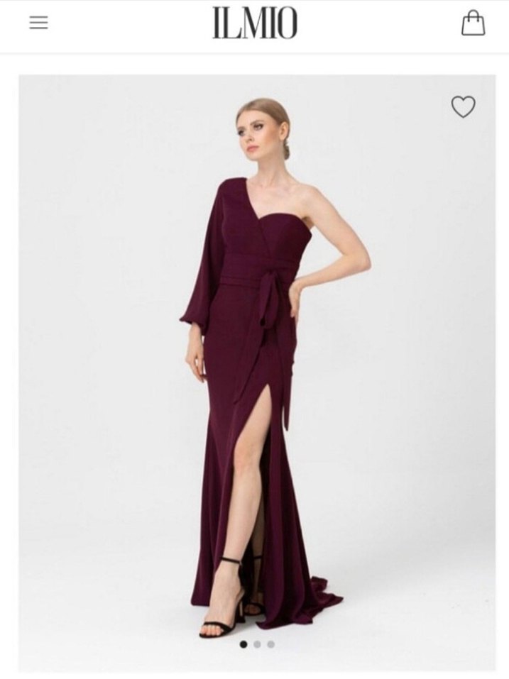 ilmio tek kol Abiye Elbise - Görsel 2