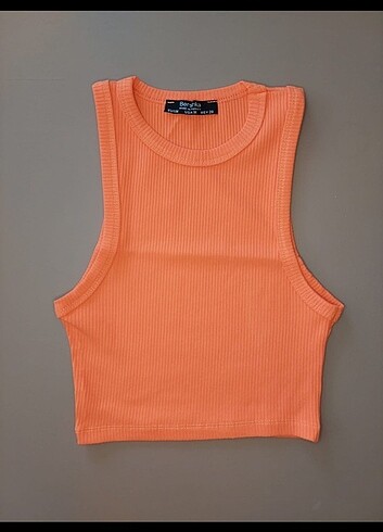 Kolsuz Fitilli Tshirt Crop 