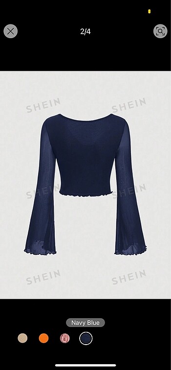 Sheinside Shein faircore y2k lolita bluz