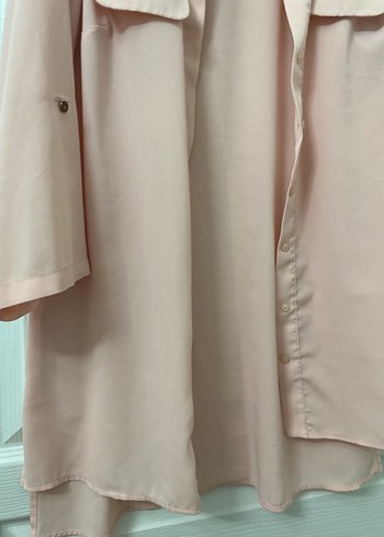 Bej Kadın Düğmeli Gömlek - Görsel 3