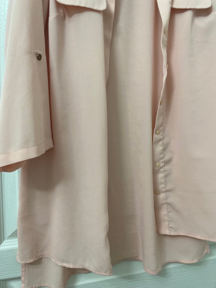 Bej Kadın Düğmeli Gömlek - Görsel 3