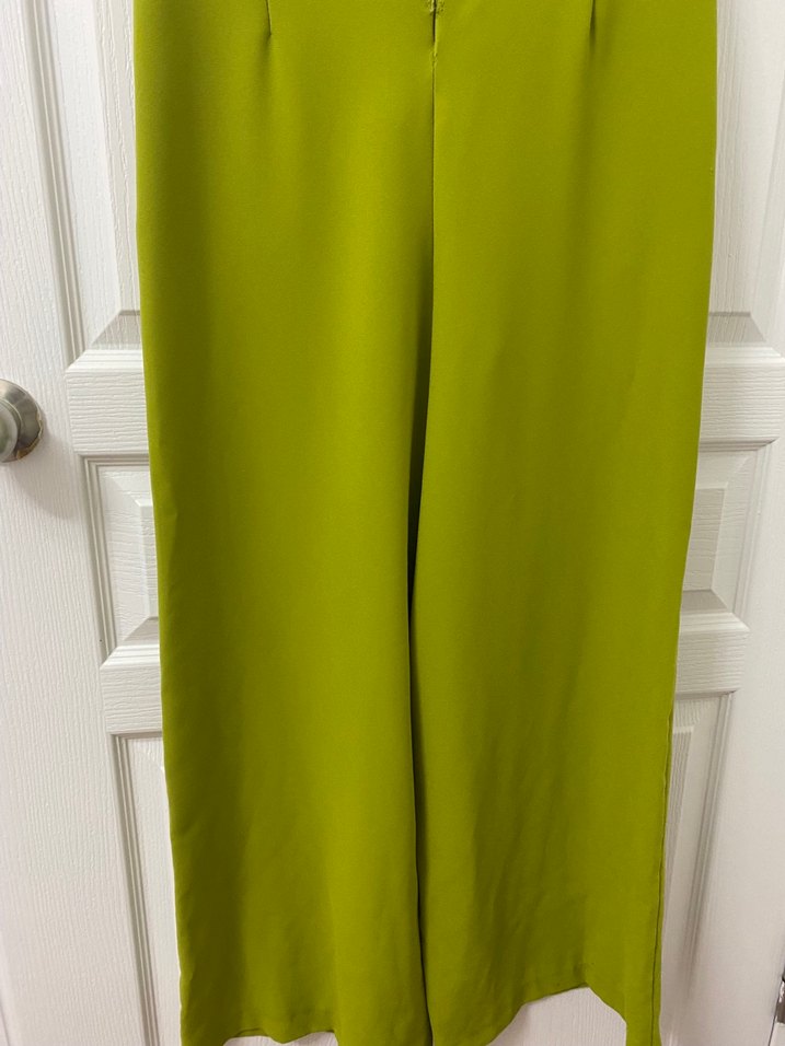 Yeşil Uzun Kadın Tulum - Görsel 5