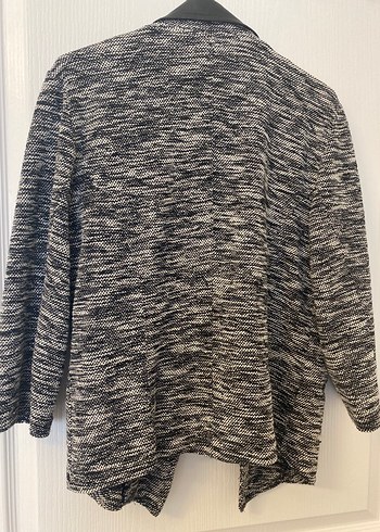 Gri Midi Örme Kadın Ceket - Görsel 4