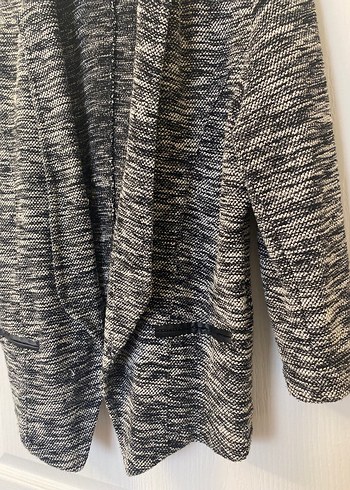 Gri Midi Örme Kadın Ceket - Görsel 3