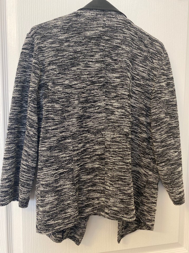 Gri Midi Örme Kadın Ceket - Görsel 4