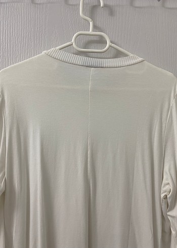 Beyaz Uzun Kollu Kadın Bluz - Görsel 3