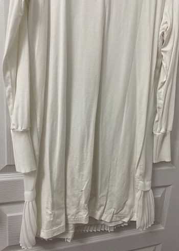 Beyaz Uzun Kollu Kadın Bluz - Görsel 5