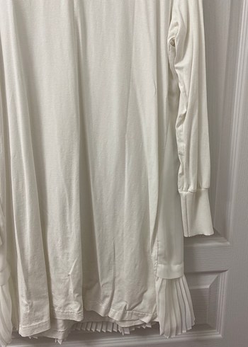 Beyaz Uzun Kollu Kadın Bluz - Görsel 6