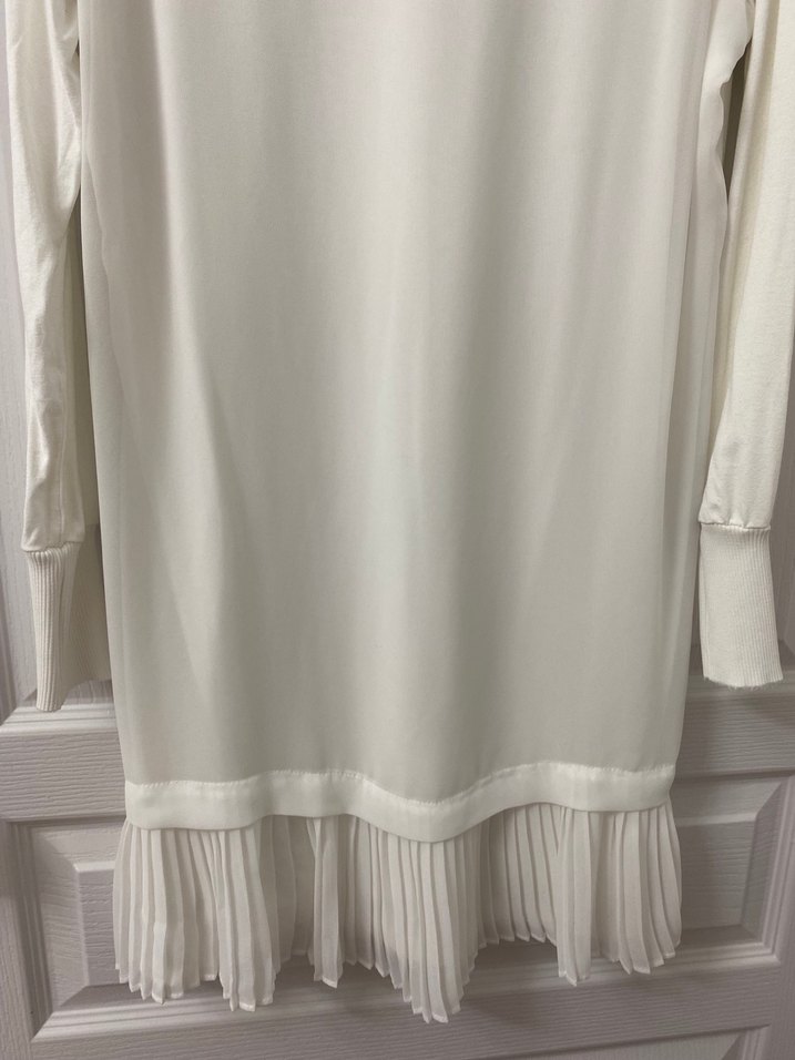Beyaz Uzun Kollu Kadın Bluz - Görsel 2