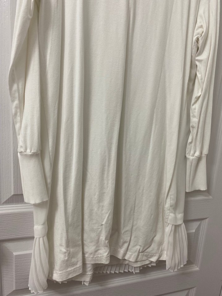 Beyaz Uzun Kollu Kadın Bluz - Görsel 5