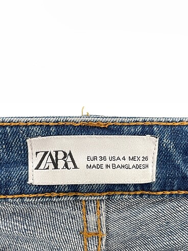36 Beden mavi Renk Zara Jean / Kot %70 İndirimli.