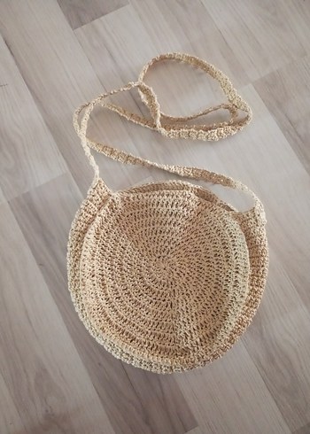 Beden Bej Örgü Bohem Kadın Çapraz Çanta