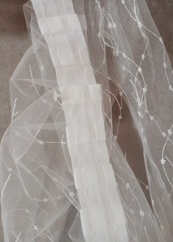 Gri İşlemeli Beyaz Perde - Görsel 4