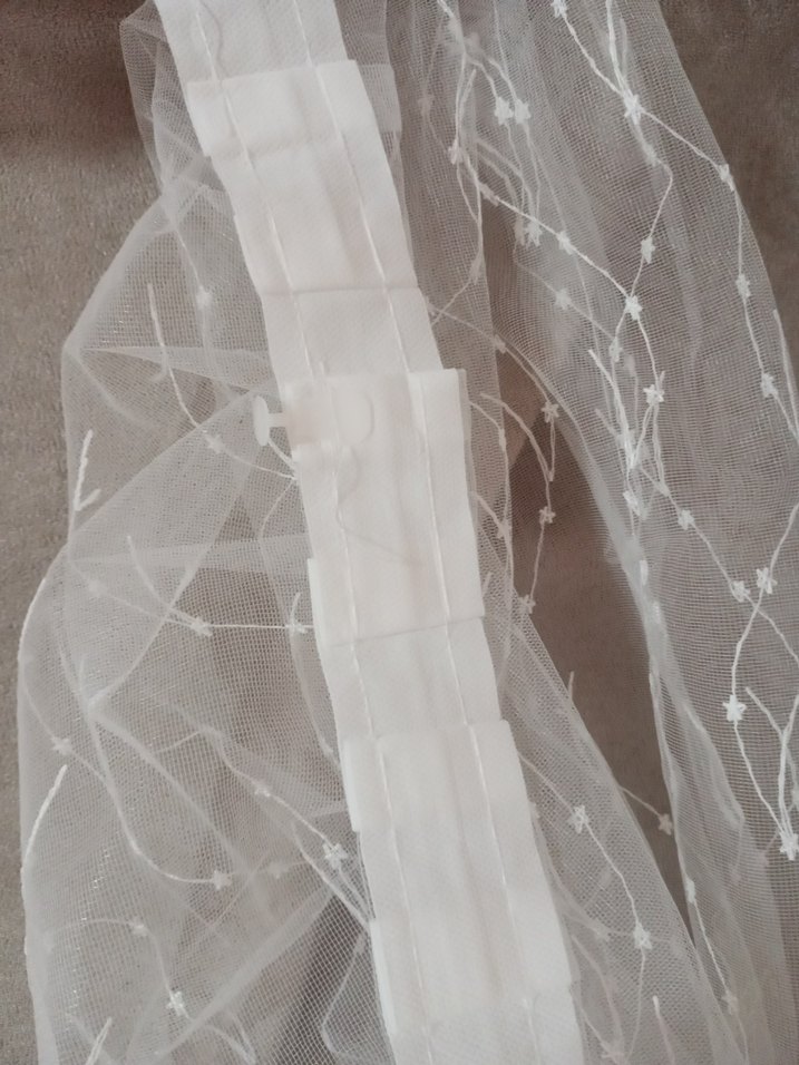 Gri İşlemeli Beyaz Perde - Görsel 4